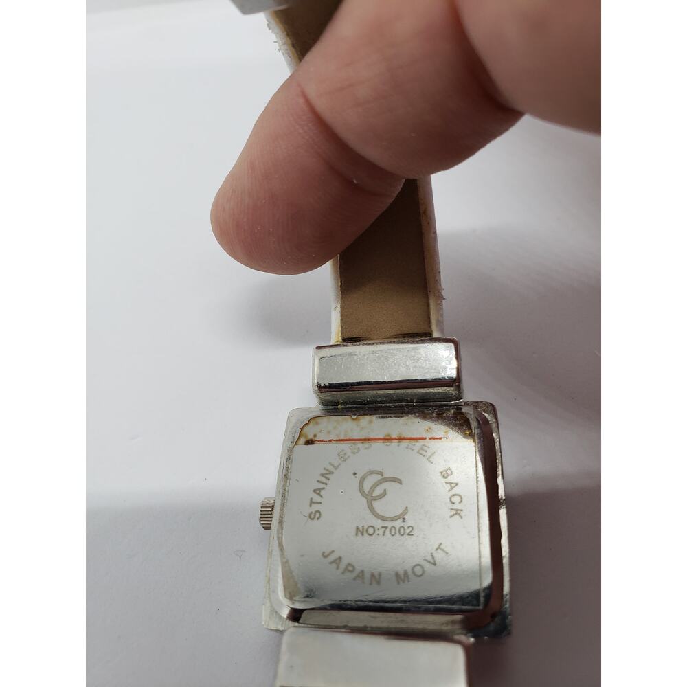 CC women's watch. Large white square face. - Picture 3 of 8